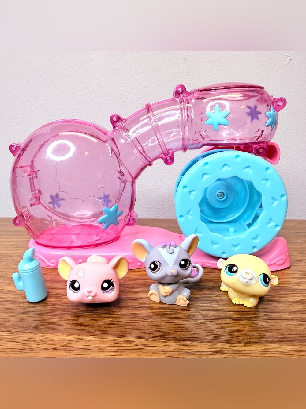 Littlest Pet Shop Habitrail Playset Set Pink & Grey Mouse Hamster 1202 1203 1204